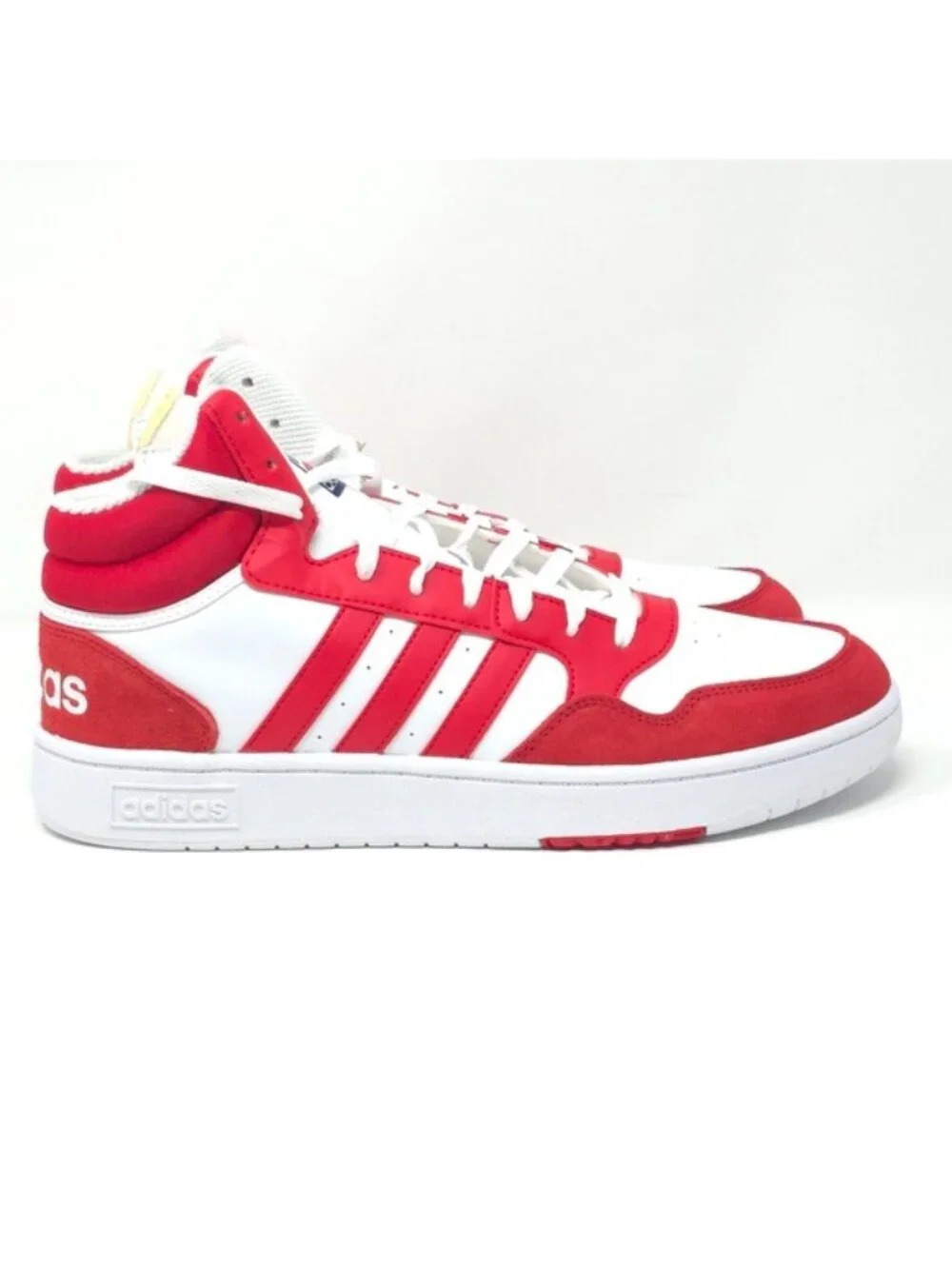 adidas Men’s Hoops 3.0 Mid Basketball Shoes Red - Picture 3 of 11